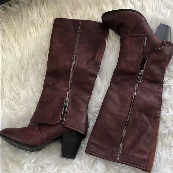 too lit Shoes - Burgundy Boots 👢